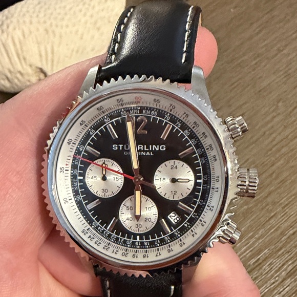 Stuhrling Original Other - Stuhrling Original Black Dial Silver Case Watch